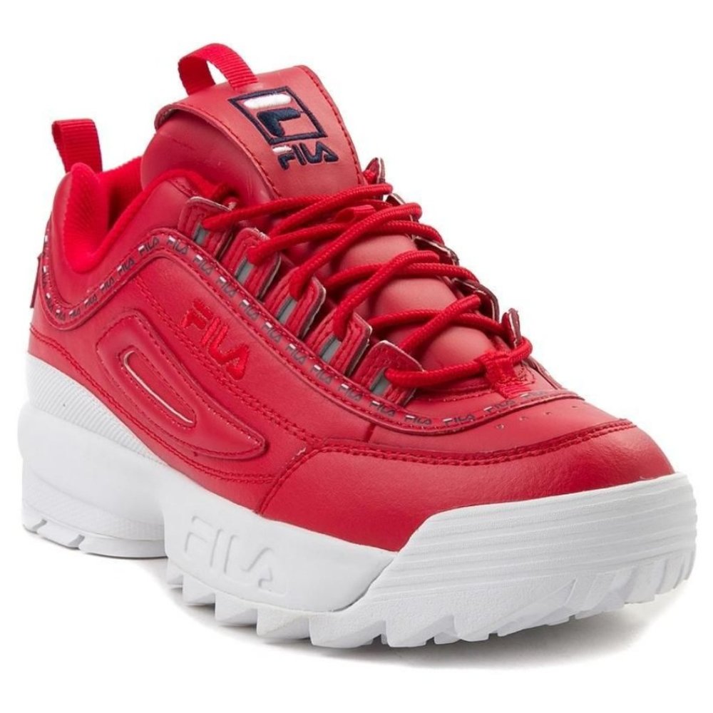 Fila Disruptor 2 Premium Red Sneakers 7 - Picture 11 of 11